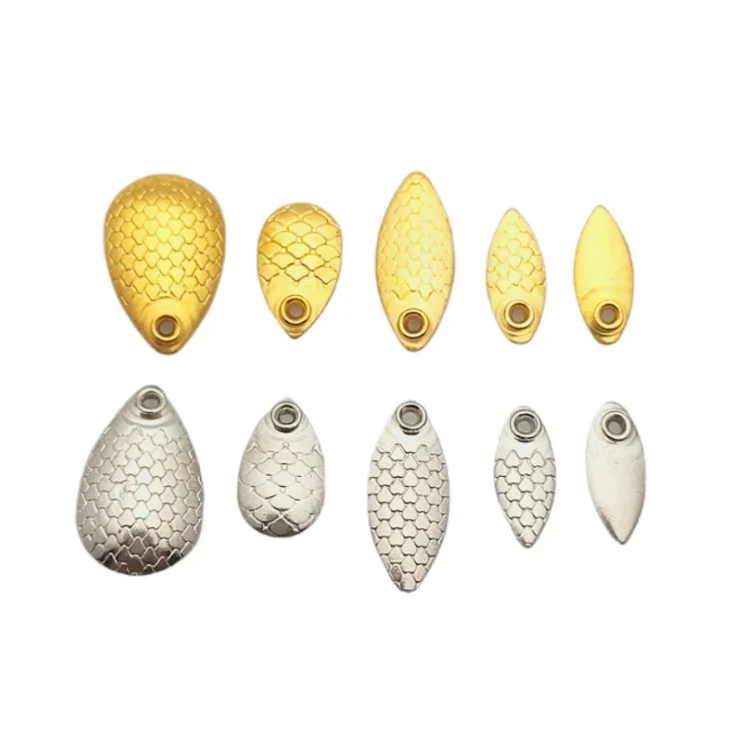 Gold Cutlery Flatware - 50 lame per esca da pesca,